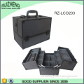 black lint Metal aluminum case for cosmetic case